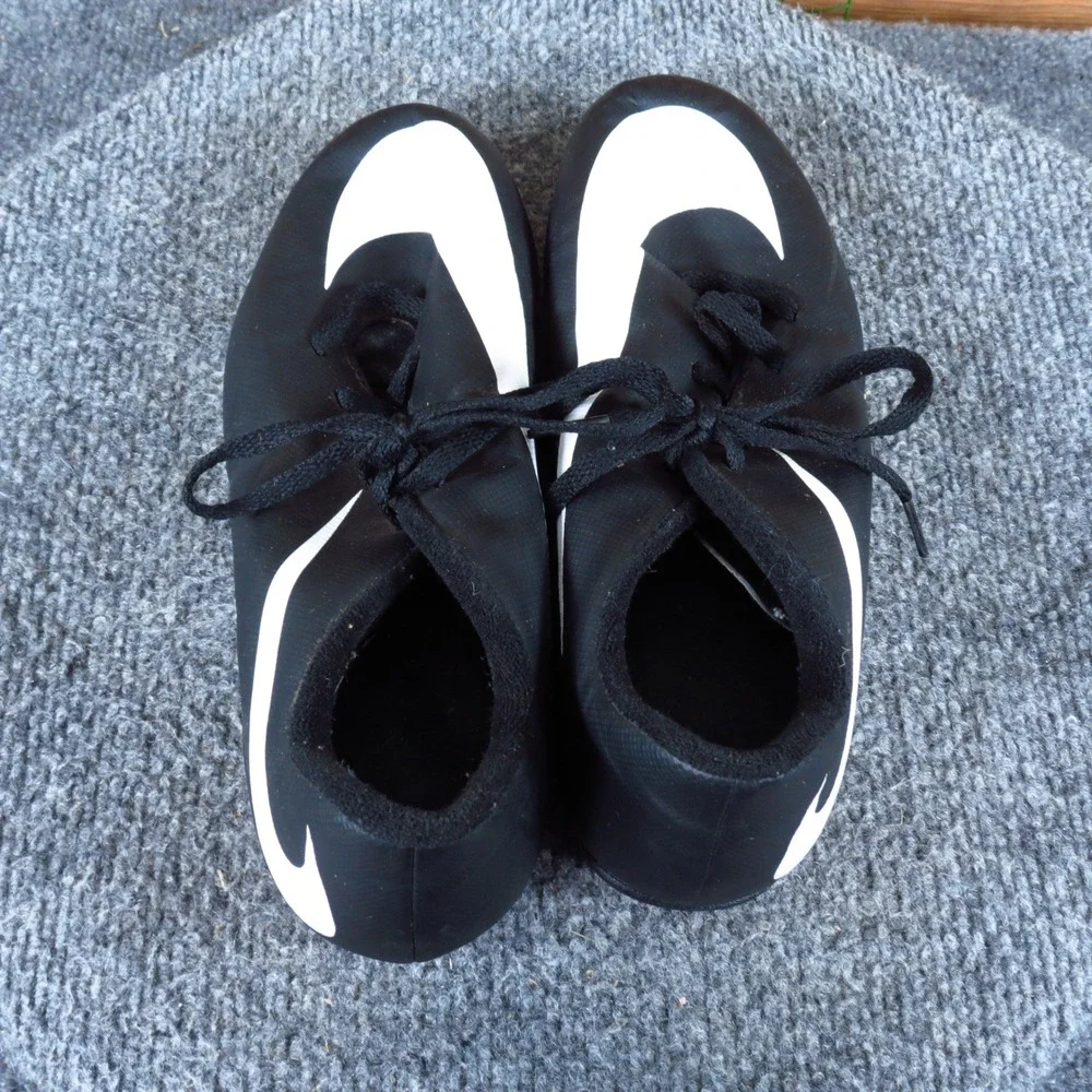 Nike Jr Bravata II FG Kids Soccer Cleat Sz 4Y Firm Ground Black White 749906-011